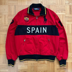 Vintage Polo Ralph Lauren Spain Zip Bomber Jacket Size Large
